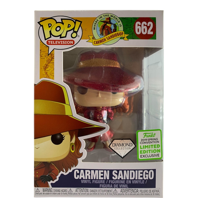 Funko Pop! Television Carmen Sandiego Diamond Collection Spring Convention Figure #662