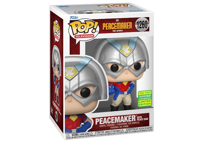 Funko Pop! Television DC Comics Peacemaker (Peacemaker with Peace Sign) 2022 Summer Convention Exclusive Figure #1260