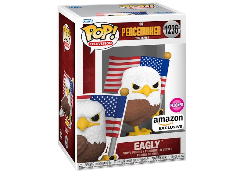 Funko Pop! Television DC Peacemaker Eagly Flocked Amazon Exclusive Figure #1236