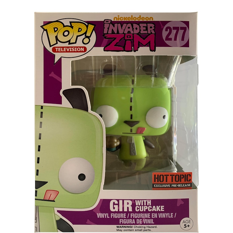 Funko Pop! Television Invader Zim GIR (w Cupcake) Hot Topic Exclusive Figure #227