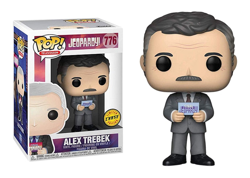Funko Pop! Television Jeopardy Alex Trebek With Mustache (Chase) Figure #776