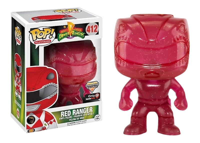 Funko Pop! Television Power Rangers Mighty Morphin Red Ranger Morphing GameStop Exclusive Figure #412