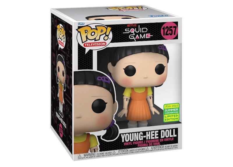 Funko Pop! Television Squid Game Young-Hee Doll 6 Inch 2022 Summer Convention Exclusive Figure #1257