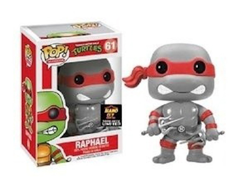 Funko Pop! Television Teenage Mutant Ninja Turtles Raphael (Grayscale) Alamo City ComicCon Exclusive Figure #61