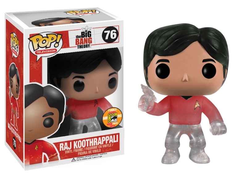 Funko Pop! Television The Big Bang Theory Raj Koothrappali (Star Trek) (Fade) SDCC Exclusive Figure #76