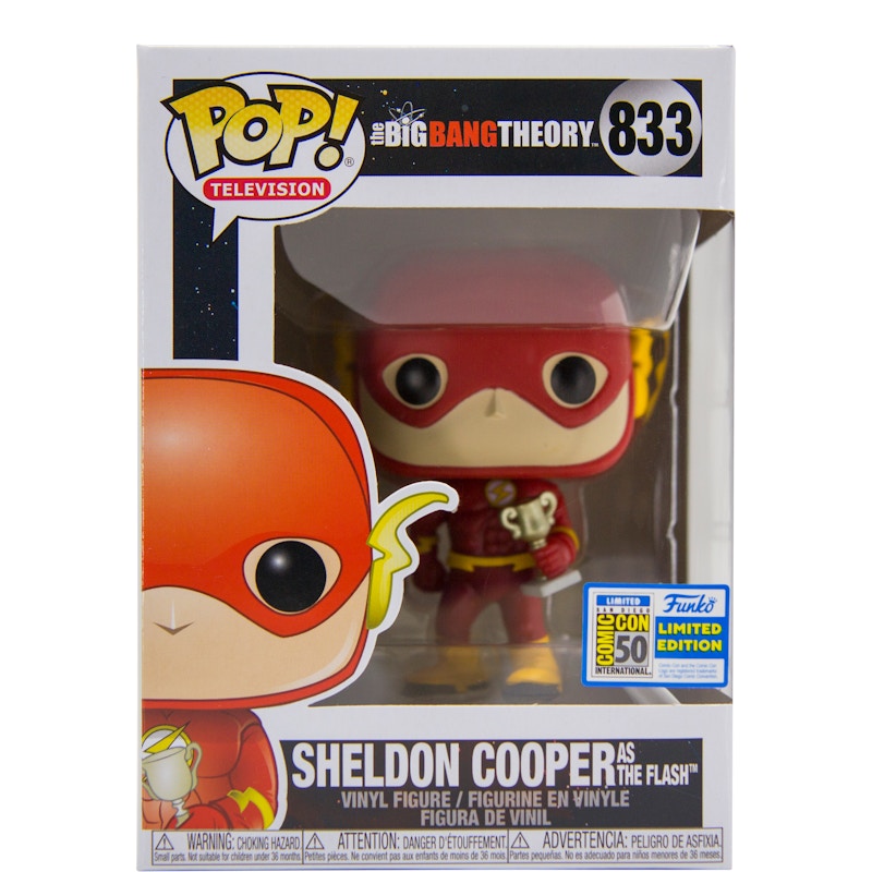 Funko Pop! Television The Big Bang Theory Sheldon Cooper as The Flash SDCC Figure #833