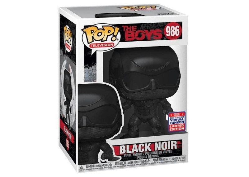 Funko Pop! Television The Boys Black Noir 2021 Summer Virtual Funkon Exclusive Figure #986