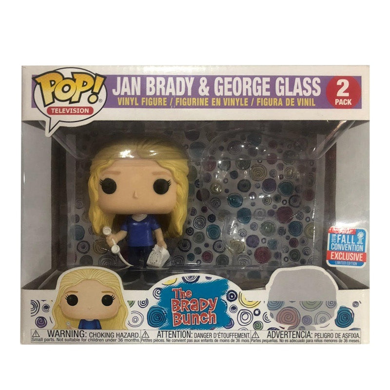 Funko Pop! Television The Brady Bunch Jan Brady & George Glass Fall Convention Exclusive 2 Pack