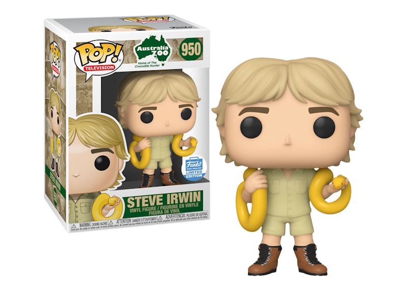 Funko Pop! Television The Crocodile Hunter Steve Irwin with Snake Funko Shop Exclusive Figure #950