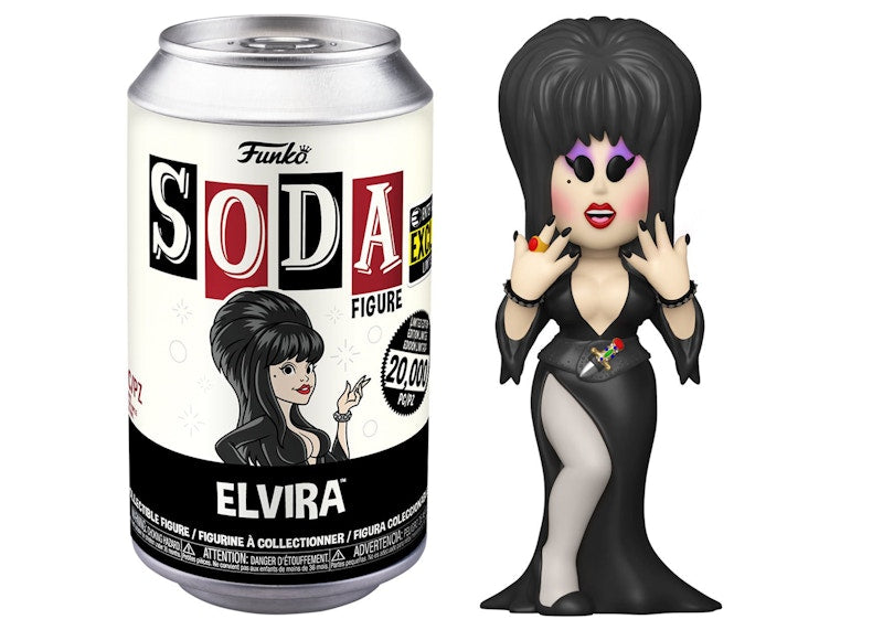 Funko Soda Elvira Entertainment Earth Exclusive Open Can Common Figure