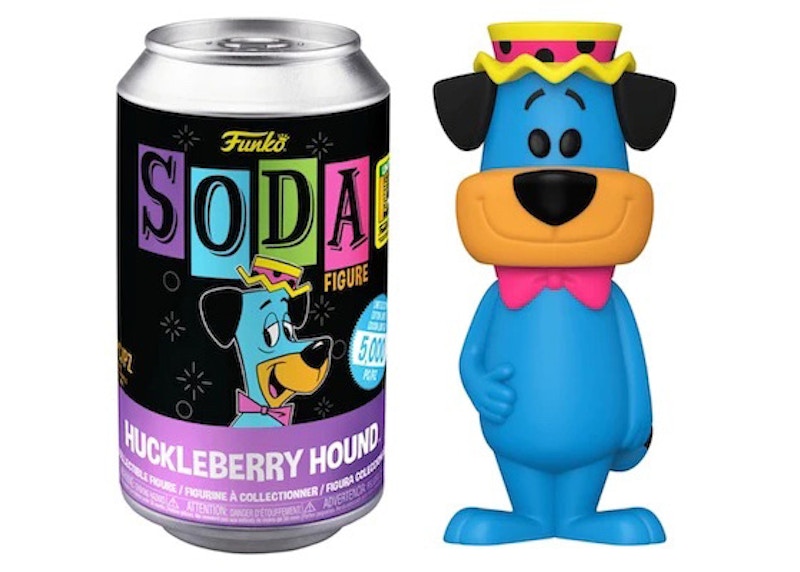 Funko Soda Huckleberry Hound Blacklight 2022 SDCC Exclusive Open Can Figure