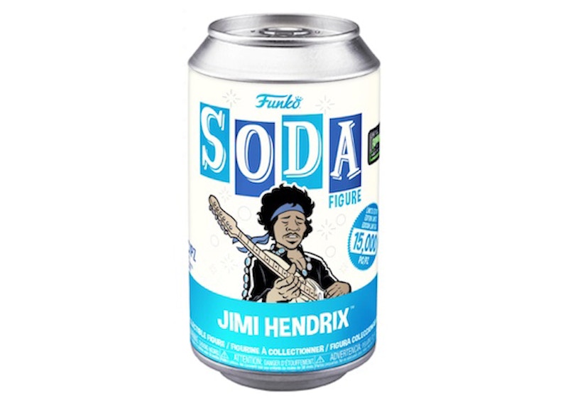 Funko Soda Jimi Hendrix 2022 Funkon HQ 5 Year Anniversary Exclusive Figure Sealed Can