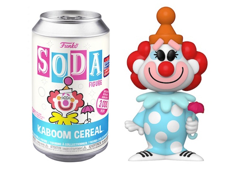 Funko Soda Kaboom Cereal 2021 Virtual Funkon Exclusive Open Can Chase Figure