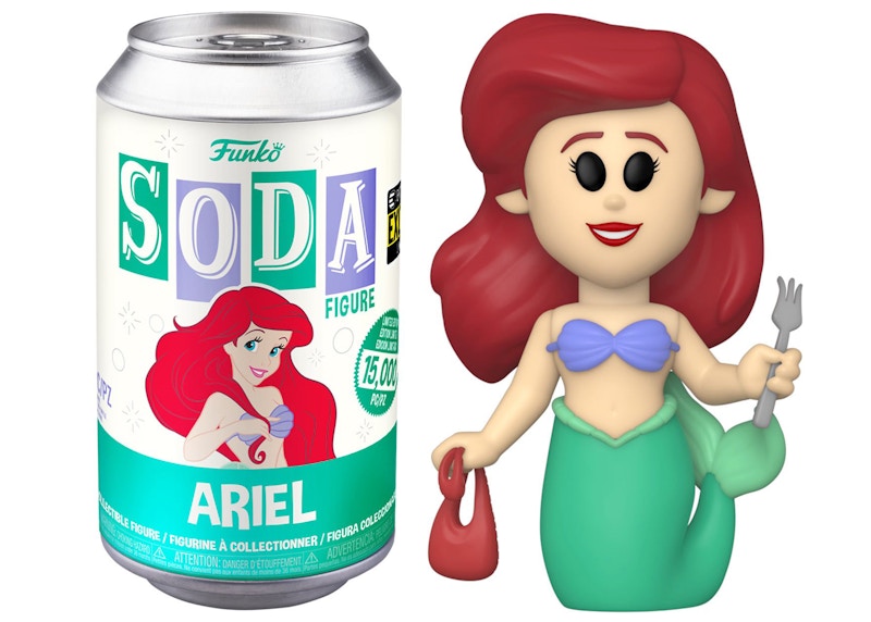 Funko Soda Little Mermaid Ariel Entertainment Earth Exclusive Open Can Figure