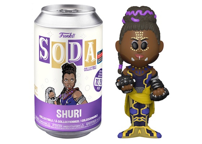 Funko Soda Marvel Black Panther Shuri 2022 Fall Convention Exclusive Open Can Common Figure