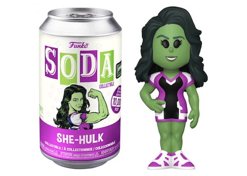 Funko Soda Marvel She-Hulk 2022 Funkon HQ 5 Year Anniversary Exclusive Open Can Figure