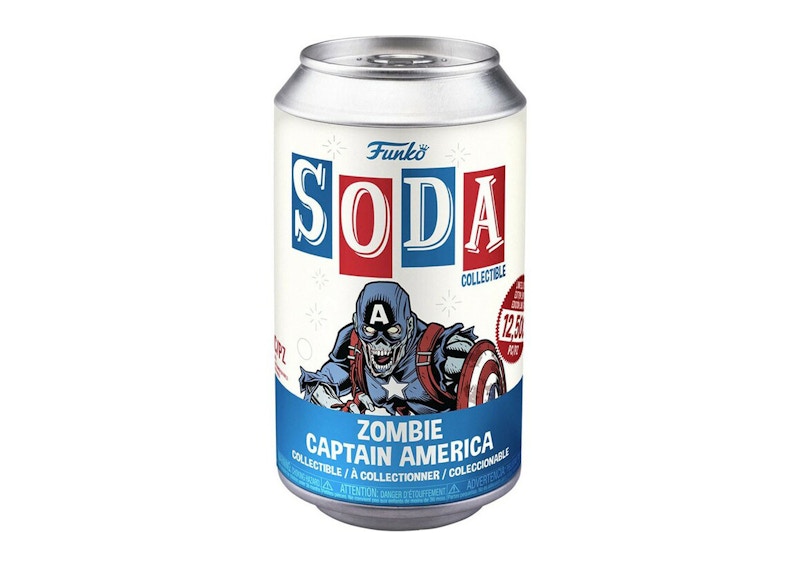 Funko Soda Marvel Studios What If...? Zombie Captain America Figure Sealed Can