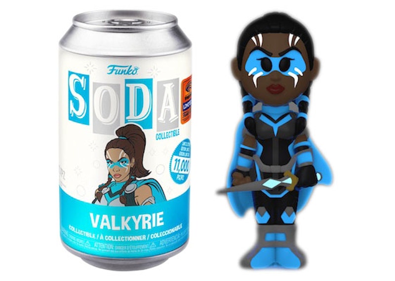 Funko Soda Marvel Valkyrie WonderCon 2023 Exclusive Open Can Chase Figure