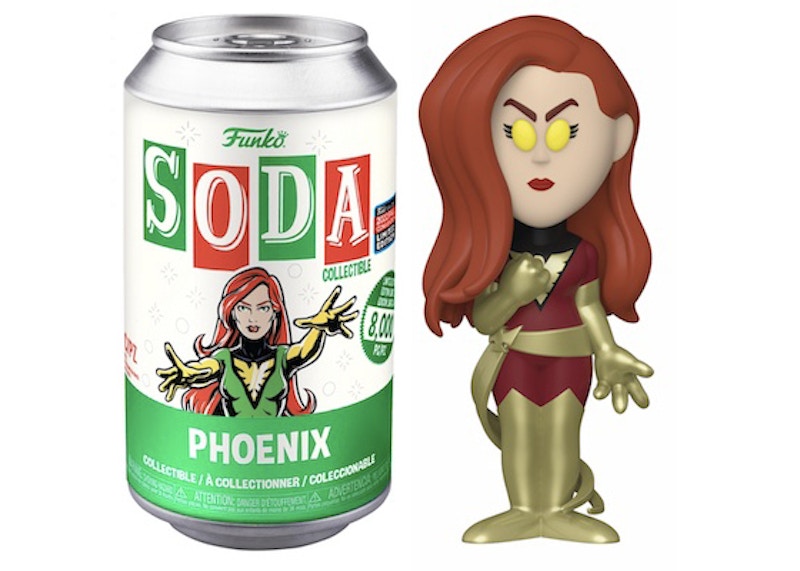 Funko Soda Marvel X-Men Phoenix 2022 Fall Convention Exclusive Open Can Chase Figure