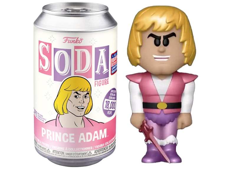 Funko Soda Masters Of The Universe Prince Adam 2021 Summer Virtual Funkon Exclusive Open Can Chase Figure