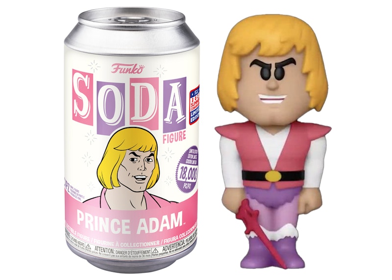 Funko Soda Masters Of The Universe Prince Adam 2021 Summer Virtual Funkon Exclusive Open Can Figure