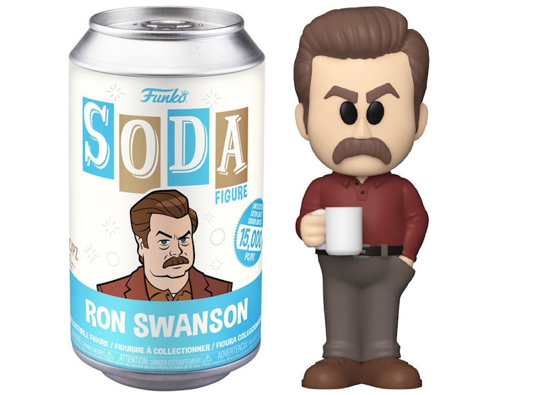 Funko Soda Parks and Recreation Ron Swanson Open Can Common Figure