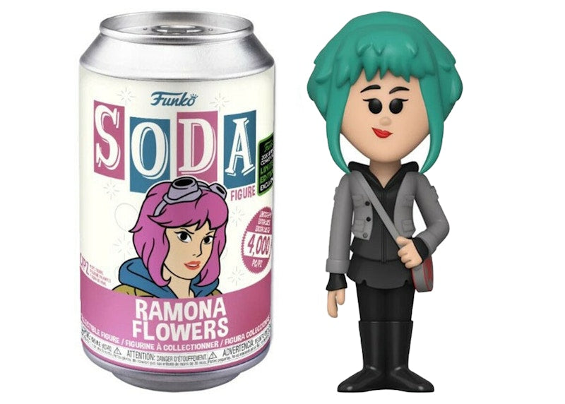 Funko Soda Scott Pilgrim Ramona Flowers Spring Convention Exclusive Opened Can Chase Figure