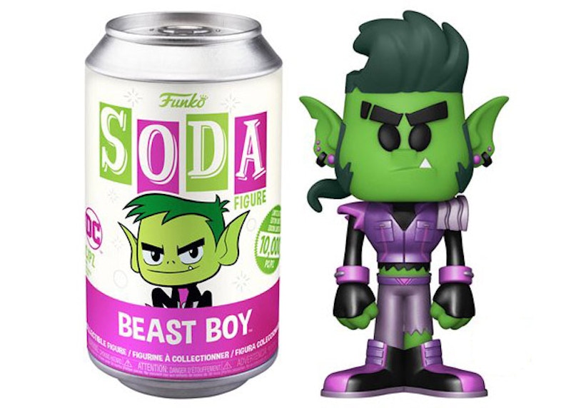 Funko Soda Teen Titans Beast Boy Open Can Chase Figure