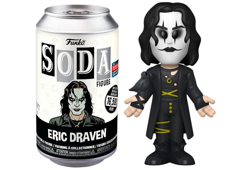 Funko Soda The Crow Eric Draven 2022 Fall Convention Exclusive Open Can Chase Figure