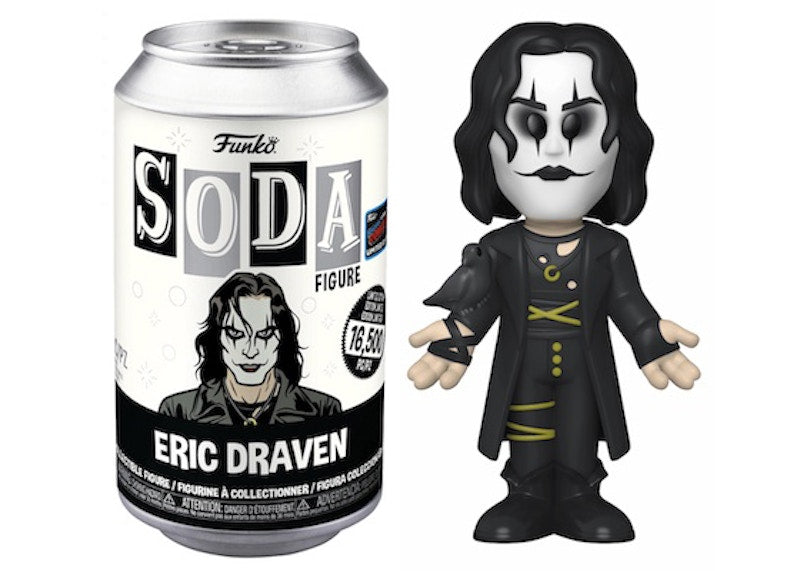 Funko Soda The Crow Eric Draven 2022 NYCC Exclusive Open Can Chase Figure