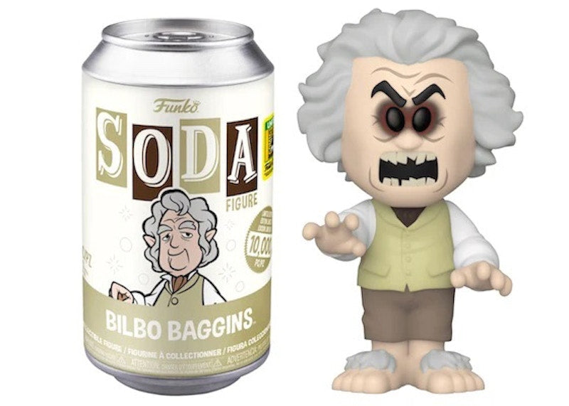 Funko Soda The Lord of the Rings Bilbo Baggins 2022 SDCC Exclusive Open Can Chase Figure