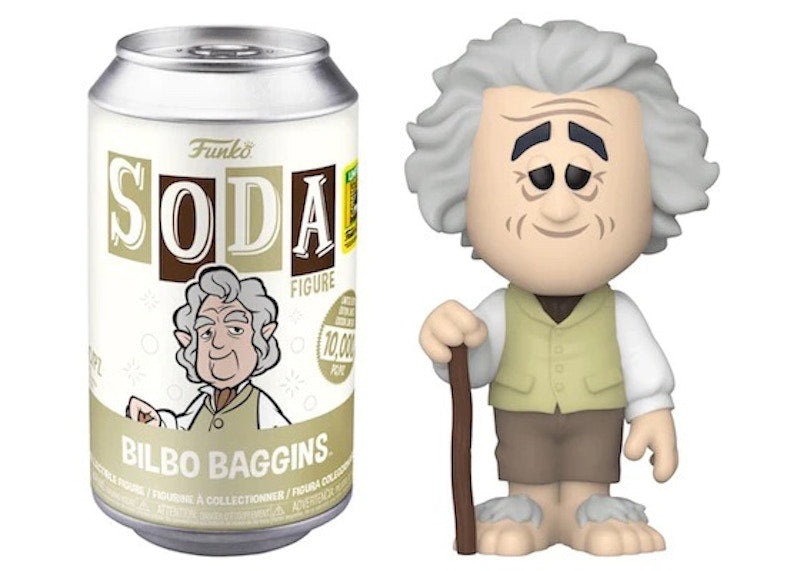 Funko Soda The Lord of the Rings Bilbo Baggins 2022 SDCC Exclusive Open Can Figure
