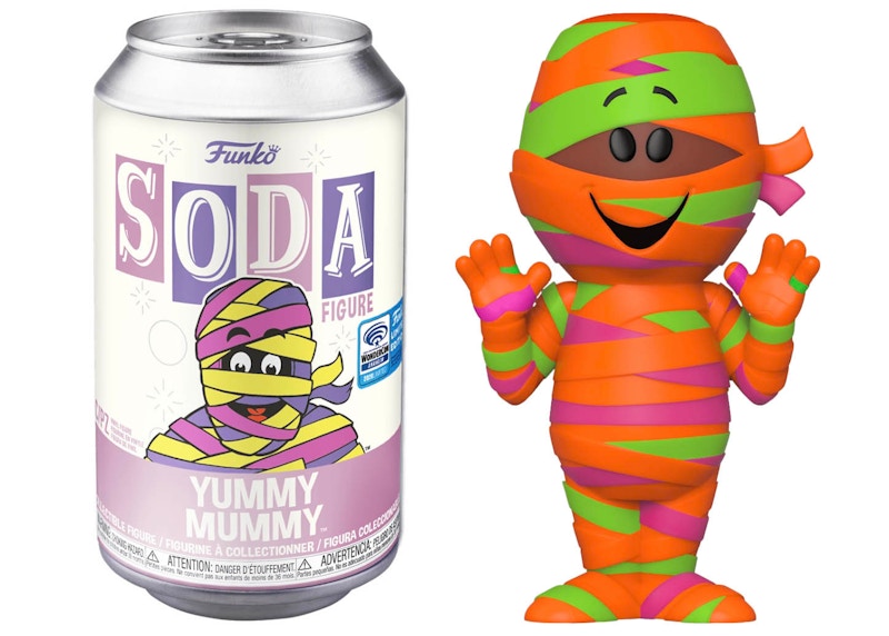 Funko Soda Ad Icons Yummy Mummy WonderCon Exclusive Opened Can Chase Figure