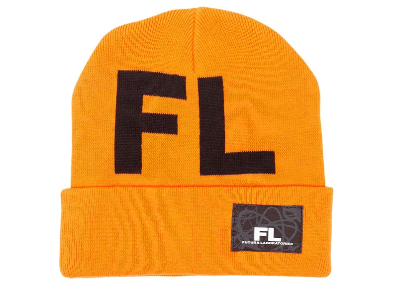 Futura Laboratories Logo Beanie Safety Orange