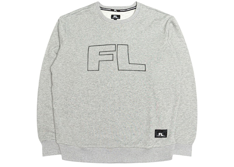 Futura Laboratories Men French Terry Crew Gray/Heather Grey