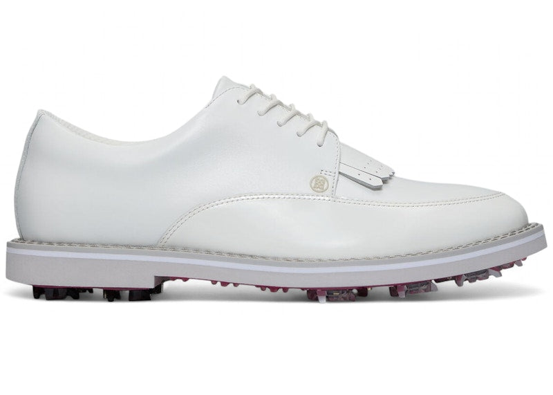 G/FORE Gallivanter G/Lock Leather Tux Derby Golf Shoe LTD Release Snow Nimbus