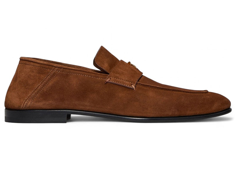 G/FORE Metal Tees Suede Flex Loafer Cognac