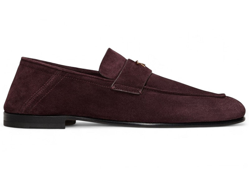 G/FORE Metal Tees Suede Flex Loafer Dark Plum