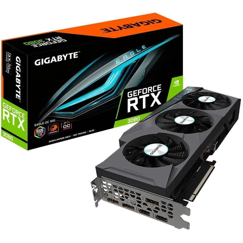NVIDIA GIGABYTE Eagle GeForce RTX 3080 Graphics Card (GV-N3080EAGLE OC-10GD)