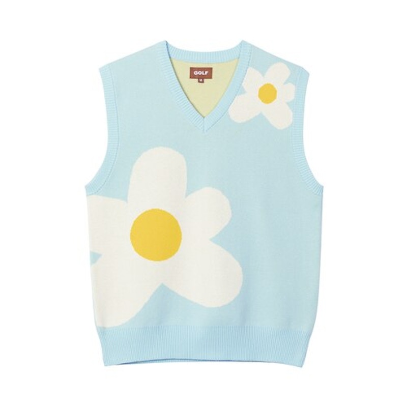 GOLF Le Fleur Sweater Vest Blue