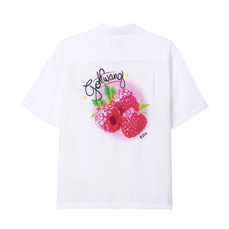 GOLF Rasberry Button Up Shirt White