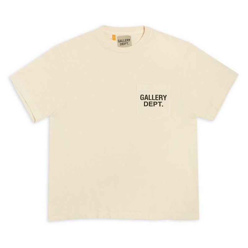 Gallery Dept. Logo Pocket T-shirt Cream/Black