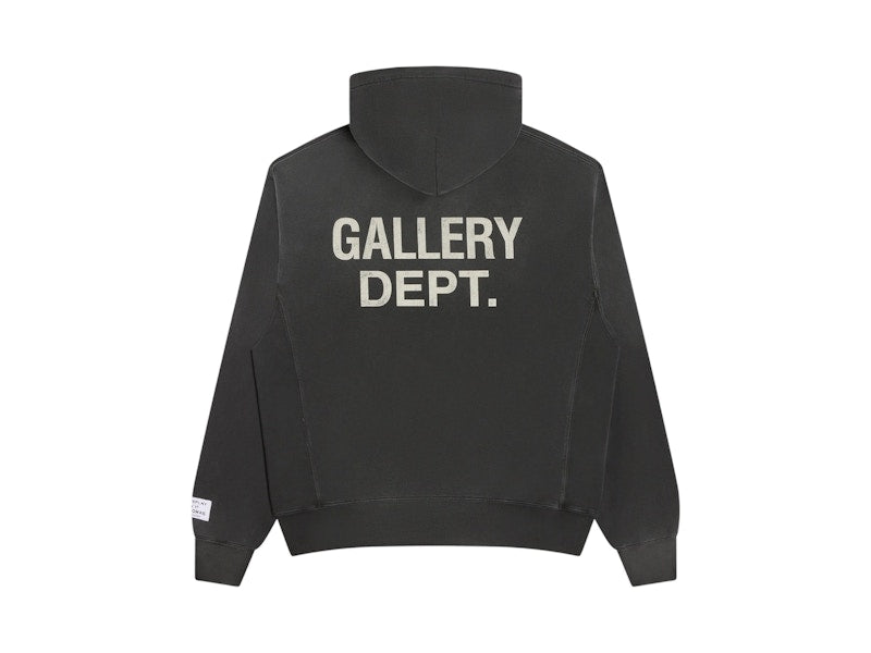 Gallery Dept. Paint Logo Hoodie Vintage Black