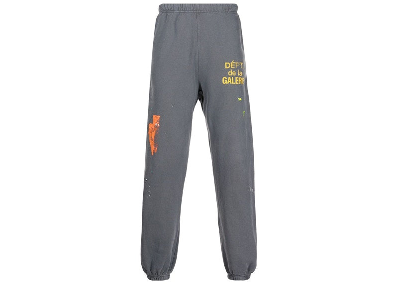 Gallery Dept. Paint Splatter Detail Track Pants Gray
