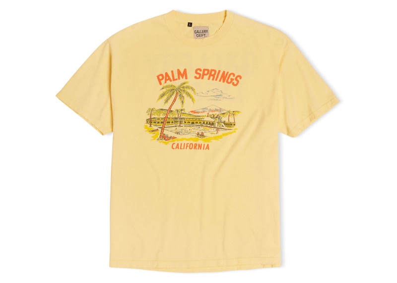 Gallery Dept. Palm Springs T-Shirt Yellow
