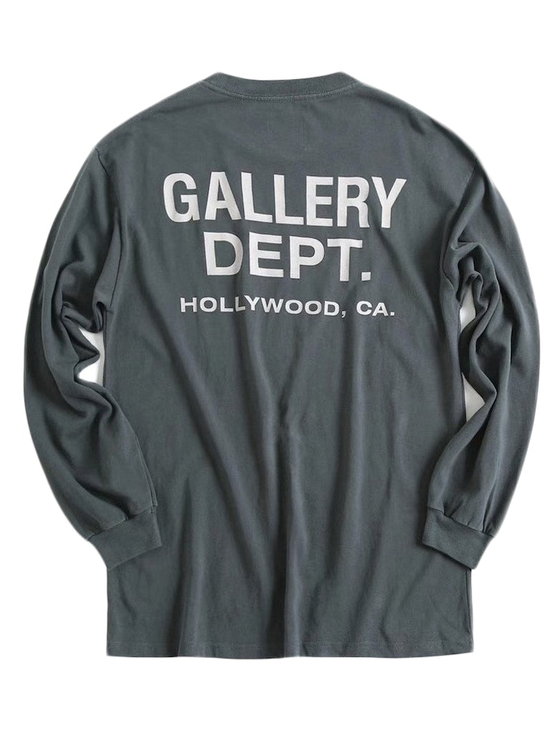 Gallery Dept. Souvenir L/S T-shirt Washed Black/White