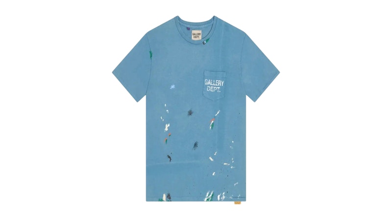 Gallery Dept. Vintage Logo Painted Tee Dusty Blue