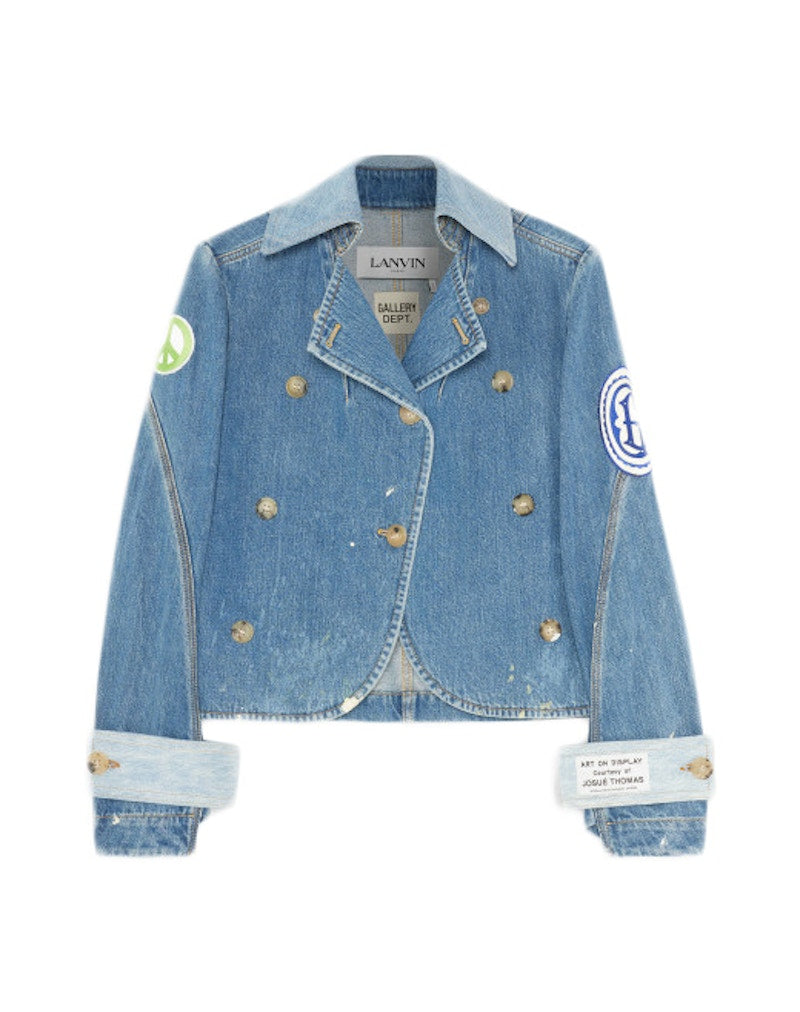 Gallery Dept. x Lanvin Women's Double-Breasted Denim Jacket Multi (Collection 2)