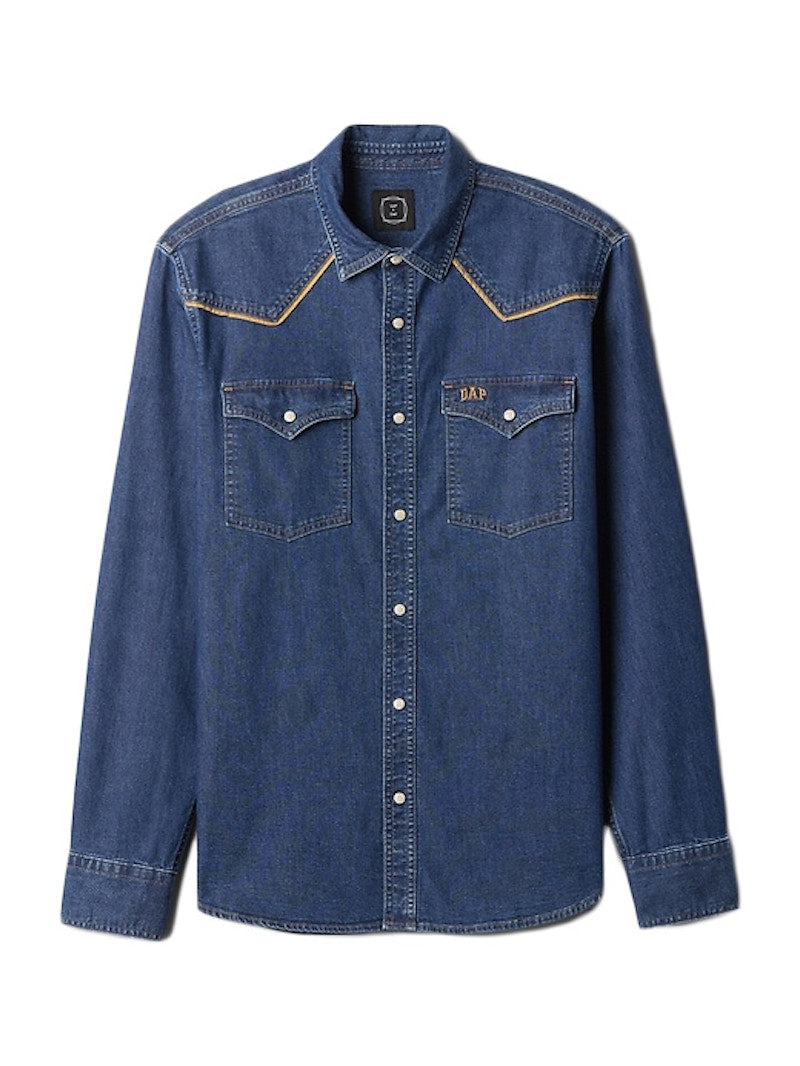 Gap x DAP Denim Western Shirt Medium Indigo