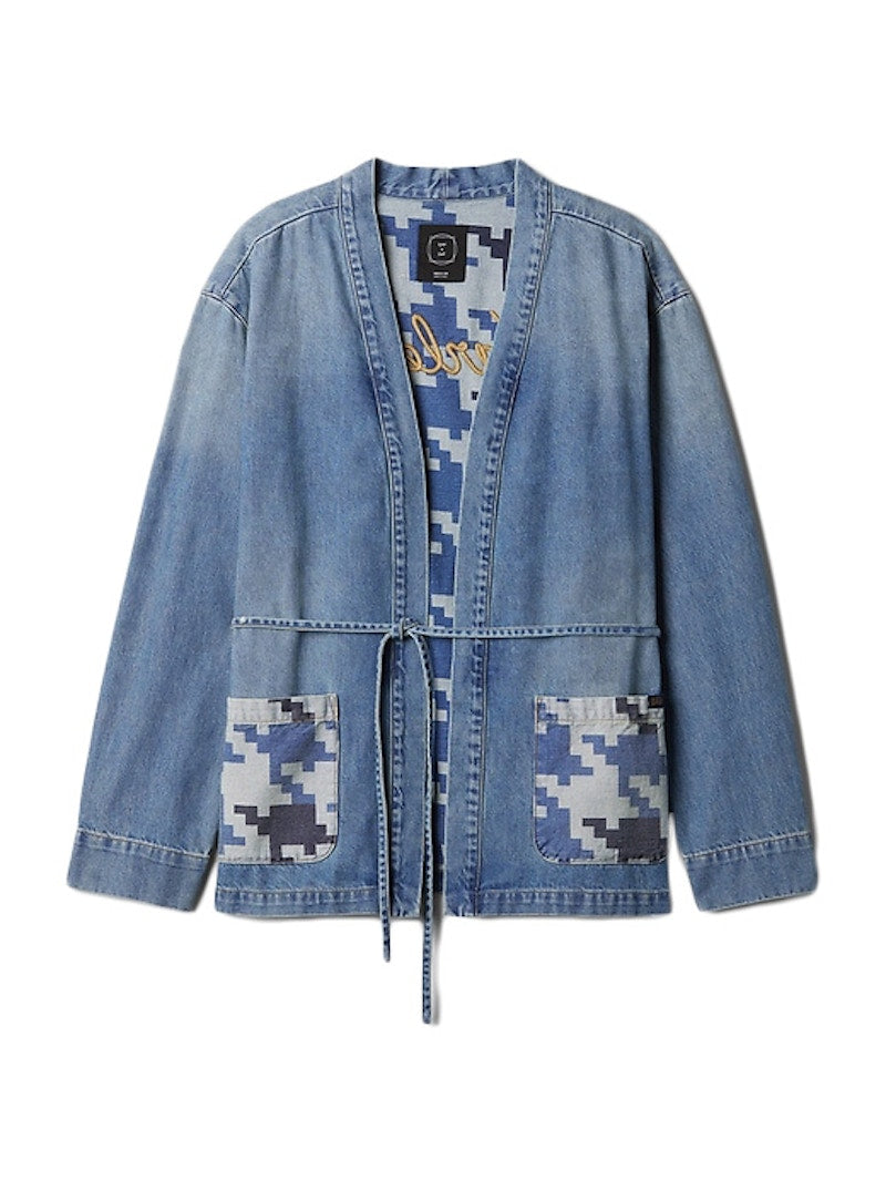 Gap x DAP Organic Denim Wrap Jacket Light Indigo